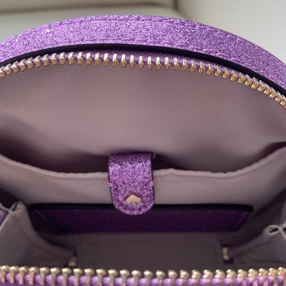Kate Spade Purple Glitter Bag with Gold Details - Picture 7 of 8